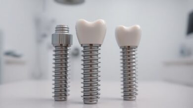 Implantat Material » veträgliche / biokompatible Zahnimplantate [Bildinhalt mit KI erstellt]