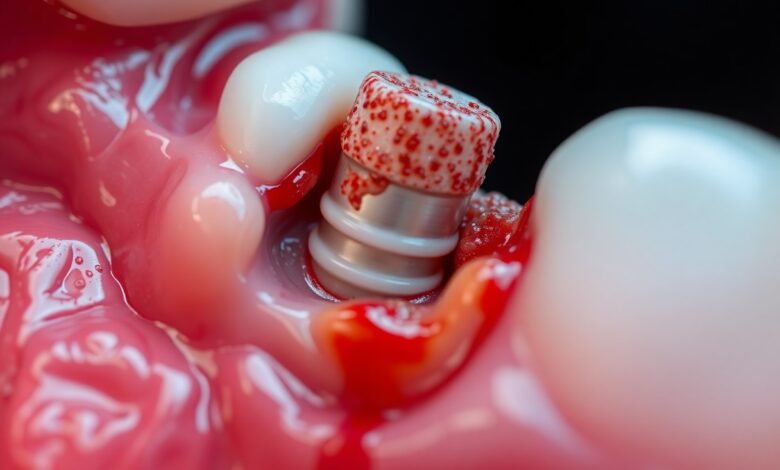 Periimplantitis: Symptome, Ursachen und Behandlung [Bildinhalt mit KI erstellt]