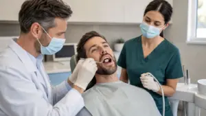 Vorsorgeuntersuchung beim Zahnarzt: Kontrollen für Ihre Zahngesundheit [Bildinhalt mit KI erstellt]